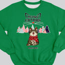 Meowy Catmas, Christmas Tree, Personalized Christmas Cat Breeds Sweatshirt, Sweatshirt For Cat Lovers