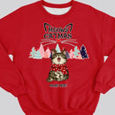 Meowy Catmas, Christmas Tree, Personalized Christmas Cat Breeds Sweatshirt, Sweatshirt For Cat Lovers