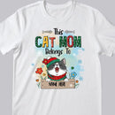 This Cat Mom Belongs To, Cats And Flowers T-shirt, Personalized Cat Breeds T-shirt, Gifts For Cat Lovers