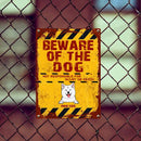 Beware Of The Dogs Not Responsible For Injury Or Death, Personalized Dog Breeds Metal Sign, Outdoor Decor