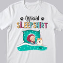 Official Sleep Shirt, Old Lady With Her Dogs, Personalized Dog Breeds T-shirt, Gift For Dog Lovers