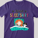 Official Sleep Shirt, Girl And Her Cats, Personalized Cat Breeds T-shirt, Gift For Cat Lovers
