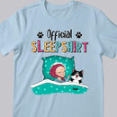 Cat Official Sleepshirt, Old Lady With Her Cats, Personalized Cat Breeds T-shirt, Gift For Cat Lovers