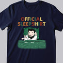 Official Sleepshirt, Man & Pet, Personalized Dog & Cat T-shirt, Gift For Him, T-shirt For Pet Lovers
