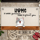 Funny Personalized Cat Doormat, Cat Rug, Gift For Home, Gift For Pets, Cat Lover Gift, Funny Welcome Mat