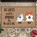 Dog Doormat, Cat Rug, Funny Welcome Mat Dog, Cat Lover Gift, Personalized Gift For Dog & Cat Lovers, Gift For Home