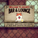 Metal Bar & Lounge Sign, Gifts For Pet Lovers, Cold Beers Great Food Good Friends Personalized Family Sign
