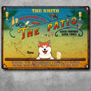 Metal Backyard Patio Signs, Gifts For Pet Lovers, Where The Neighbors Listen To Good Music Personalized Family Sign