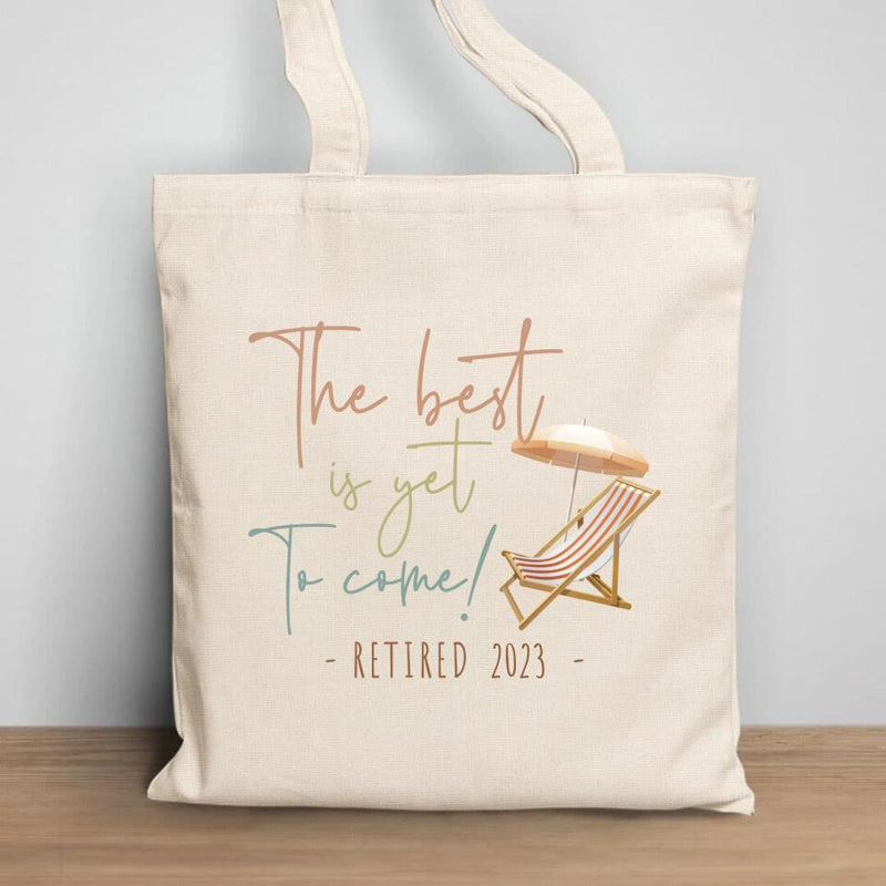Retirement Gifts for Women, Retirement Tote Bag, Gifts for Retired Women, The Best is Yet to Come Tote Bag, 2023 Retirement Gift, Beach Bag
