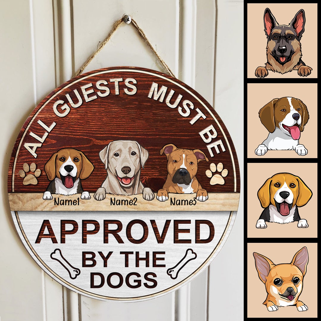 All Guest Must Be Approved By, Custom Doormat, Personalized