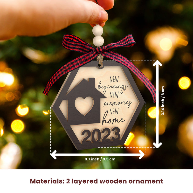 House Warming Gifts New Home - Housewarming Gifts for New House, Housewarming Gift Presents for Women, Couple - New Home Gifts for Home, New Home Owners Gift Ideas - New Home Christmas Ornament 2023