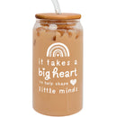 Teacher Gifts for Women - Gifts for Teachers Women - Teacher Appreciation Gifts - Teacher Birthday Gifts - Funny Gift for Teacher, Teacher Gift Ideas, Back To School Gift - 16Oz Teacher Can Glass