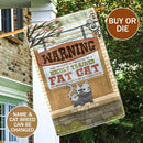 Warning This Property Is Protected By Cats - Personalized Cat Garden Flag