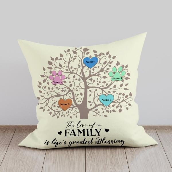 Family Tree - Personalized Pillow