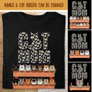 Cat Mom - Daisy Print - Personalized Cat T-shirt
