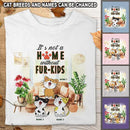 It's Not A Home Without Fur-Kids - Cats On Sofa - Personalized Cat T-shirt