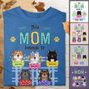 This Mom Belongs To - Cats On Polka Dots Pot - Personalized Cat T-shirt
