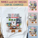 I'll Be Watching You - Cats In The Kitchen - Personalized Cat T-shirt