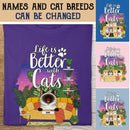 Life Is Better With Cats - Cozy Home - Personalized Cat T-shirt