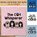 The Cat Whisperer - Fluffy Cat - Personalized Cat T-shirt