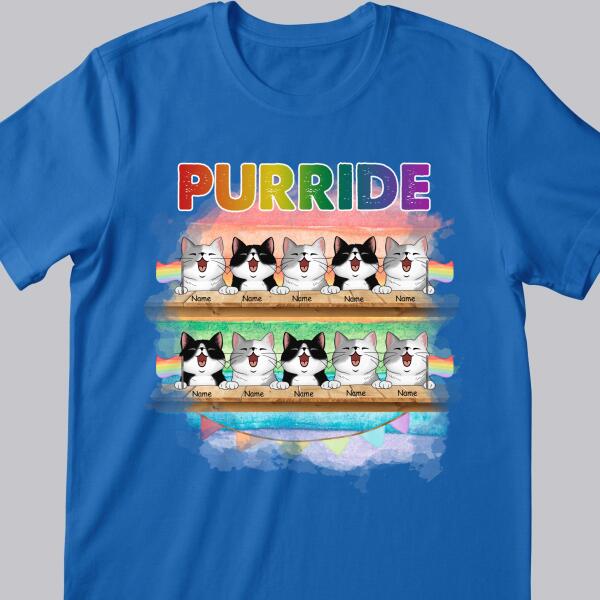 LGBT Pride Purride - Personalized Cat T-shirt