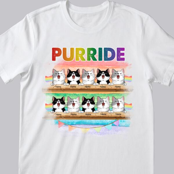 LGBT Pride Purride - Personalized Cat T-shirt