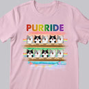 LGBT Pride Purride - Personalized Cat T-shirt