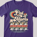 Cat Mom - Retro Style - Personalized Cat T-shirt