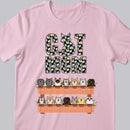 Cat Mom - Daisy Print - Personalized Cat T-shirt