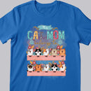 This Cat Mom Belongs To - Laughing Cats With Flowers - Personalized Cat T-shirt