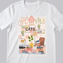 Home Is Where My Cats Are - Cute Sleeping Kittens - Personalized Cat T-shirt
