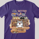 Life Is Better With Books And Cats - Cats At Library -Personalized Cat T-shirt