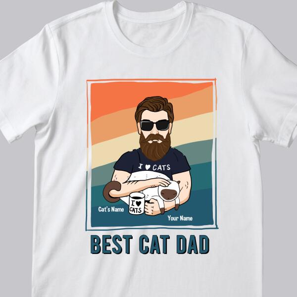 Best Cat Dad V1 - Personalized Cat T-shirt