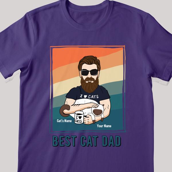 Best Cat Dad V1 - Personalized Cat T-shirt