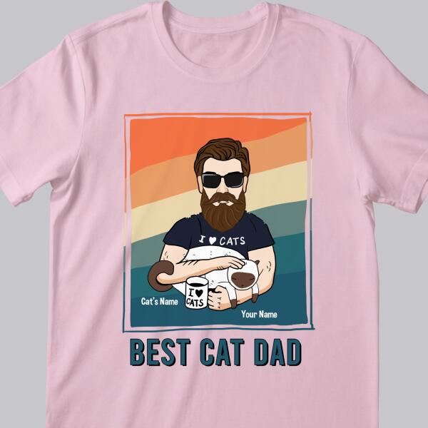 Best Cat Dad V1 - Personalized Cat T-shirt