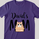 Cat Mom - Cat In Box - Personalized Cat T-shirt
