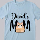 Cat Mom - Cat In Box - Personalized Cat T-shirt