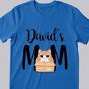 Cat Mom - Cat In Box - Personalized Cat T-shirt