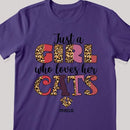 Just A Girl Who Loves Her Cat - Personalized T-shirt