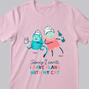 Sorry I Can't - I Have Plans With My Cats - Personalized Cat T-shirt