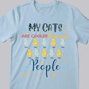 My Cat Is Cooler Than Most People - Floral Print Cat - Personalized Cat T-shirt