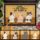 The Cats Are Shady AF - Personalized Cat Doormat
