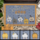 Spoiled Rotten Cats Live Here - Big Ass Cats - Personalized Cat Doormat