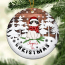 Christmas - Winter Wooden - Personalized Cat Christmas Ornament
