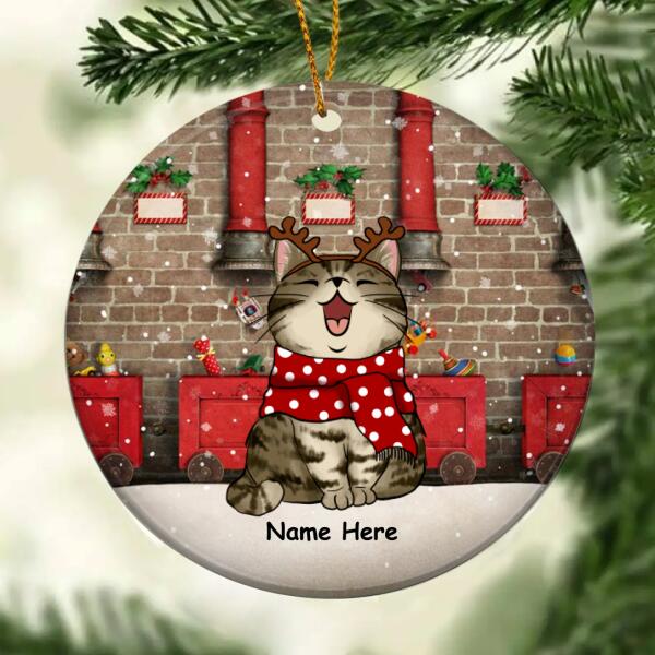 Christmas Chimney - Personalized Cat Christmas Ornament
