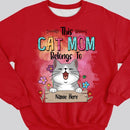 This Cat Mom Belongs To, Personalized Cat Breeds Sweatshirt, Cat Lovers Gifts