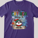 This Cat Mom Belongs To, Cats And Flowers T-shirt, Personalized Cat Breeds T-shirt, Gifts For Cat Lovers