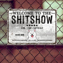 Welcome To The Shitshow, Five Star Certified Sign, Personalized Dog Breeds Metal Sign, Outdoor Decor