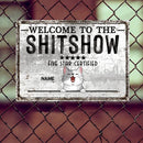 Welcome To The Shitshow, Five Star Certified Sign, Personalized Cat Breeds Metal Sign, Outdoor Decor