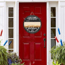 Welcome To The Shitshow Hope You Brought - Custom Background V2 - Personalized Dog & Cat Door Sign tt